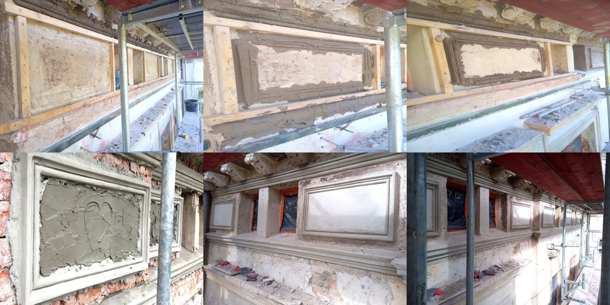 Renowacja i rekonstrukcja detali elewacyjnych w obiekcie zabytkowym – prace sztukatorskie